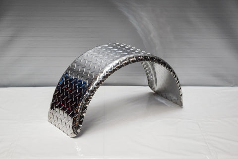 DR922.25BPPA - 9" by 22.25" Double Radius Single Axle Propeller Plate Aluminium Guard