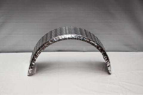 DR922.25BPPA - 9" by 22.25" Double Radius Single Axle Propeller Plate Aluminium Guard