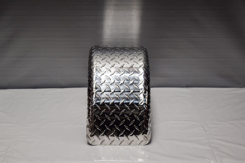 DR922.25BPPA - 9" by 22.25" Double Radius Single Axle Propeller Plate Aluminium Guard