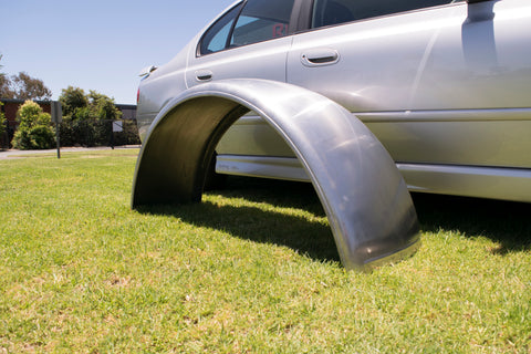 DR17 60A PB Left - 17" by 60" - 379 Peterbilt Smooth Aluminum Guard Left Side