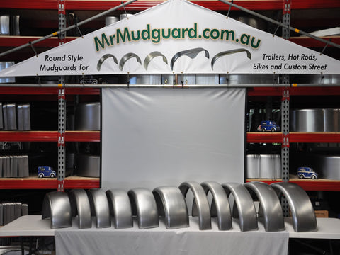 DR930RTC - 9" by 30" Round Top Single Axle Mild Steel Cycle Guard