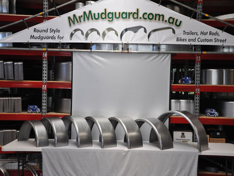 DR1130 - 11" by 30" Double Radius Single Axle Mild Steel Guard