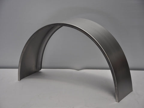 SR1028 - 10" by 28" Single Radius Single Axle Mild Steel Guard