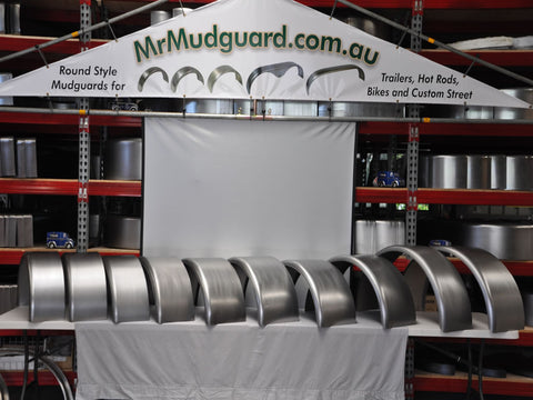 SR1336 - 13" by 36" Single Radius Single Axle Mild Steel Guard