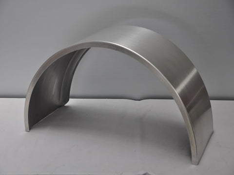 SR1030A - 10" by 30" Single Radius Single Axle Smooth Aluminum Guard