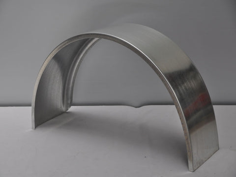 SR1030G - 10" by 30" Single Radius Single Axle Galvanized Guard