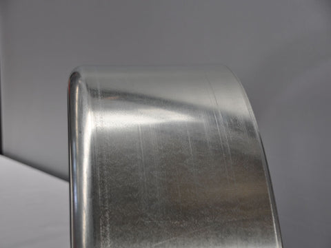 SR1030G - 10" by 30" Single Radius Single Axle Galvanized Guard