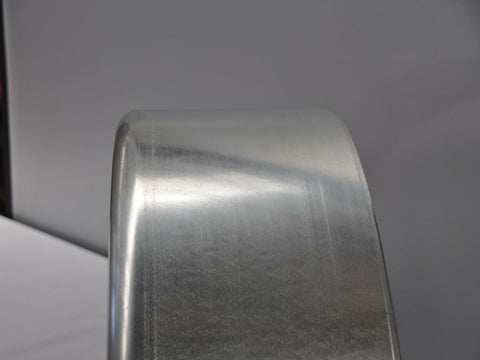 SR1032G - 10" by 32" Single Radius Single Axle Galvanized Guard