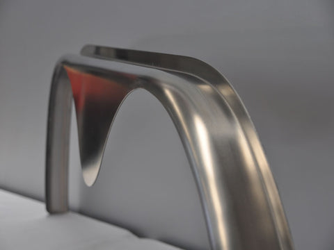 TTSR2.566A - 2.5" by 66" Tandem Teardrop Axle Smooth Aluminum Flare