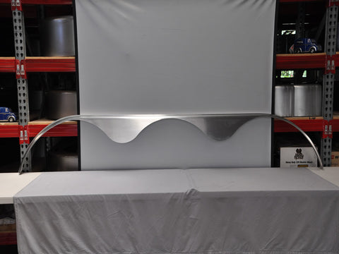 TTTSR2.5102A - 2.5" by 102" Triple Teardrop Axle Smooth Aluminum Flare