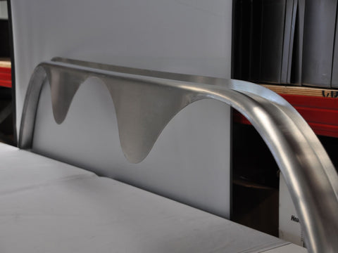 TTTSR2.5102A - 2.5" by 102" Triple Teardrop Axle Smooth Aluminum Flare