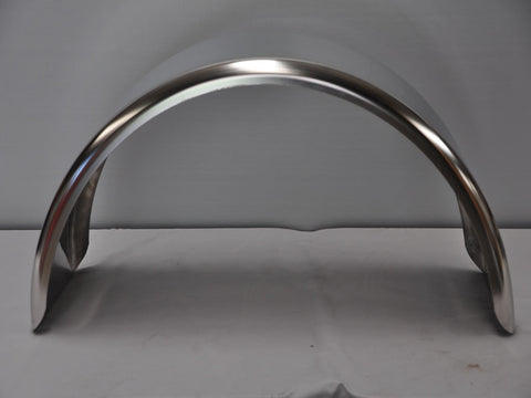 DR2036SS - 20" by 36" Double Radius Single Axle Polished Stainless Guard