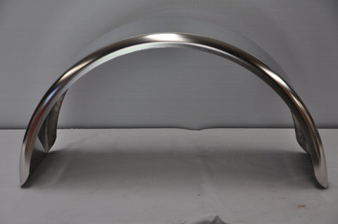 DR1230SS - 12" by 30" Double Radius Single Axle Polished Stainless Guard