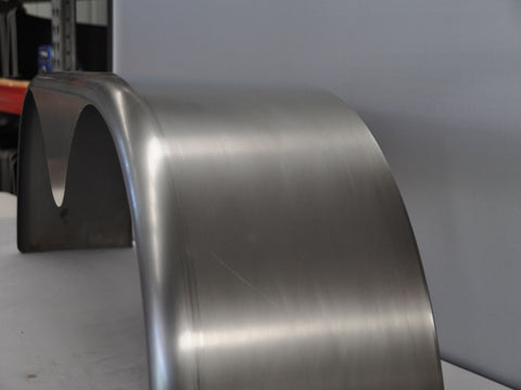 TTSR1066 - 10" by 66" Single Radius Tandem Teardrop Mild Steel Guard