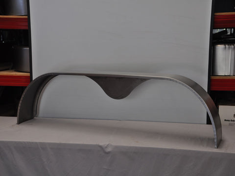 TTSR1166 - 11" by 66" Single Radius Tandem Teardrop Axle Mild Steel Guard