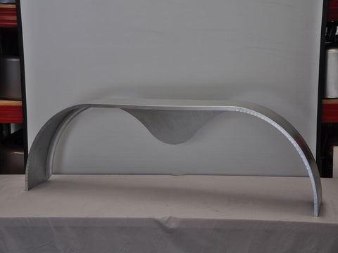 TTSR960G - 9" by 60" Single Radius Tandem Teardrop Galvanized Guard