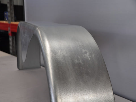 TTSR960G - 9" by 60" Single Radius Tandem Teardrop Galvanized Guard