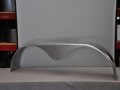 TTSR1066G - 10" by 66" Single Radius Tandem Teardrop Axle Galvanized Guard