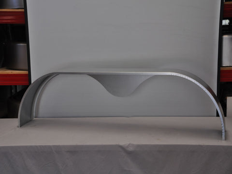 TTSR1060G - 10" by 60" Single Radius Tandem Teardrop Galvanized Guard