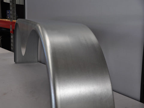 TTSR1066G - 10" by 66" Single Radius Tandem Teardrop Axle Galvanized Guard