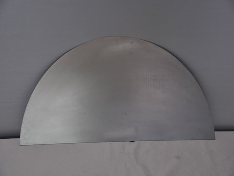 FB36 - 36" by 16.5" Single Axle Bright Mild Steel Fender Back