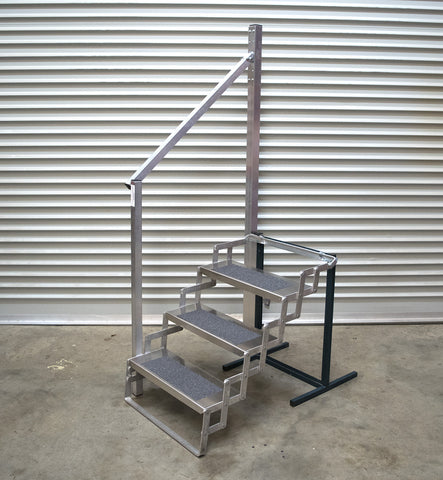 SSA24303 - 24" Wide 3 Step Aluminum Scissor Stair