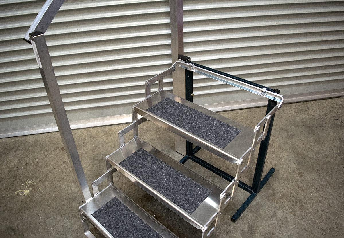 Folding discount scissor stairs