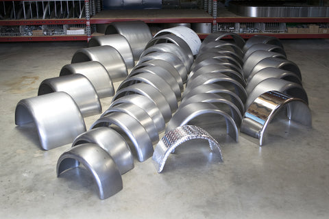 DR1830 - 18" by 30" Double Radius Single Axle Mild Steel Guard