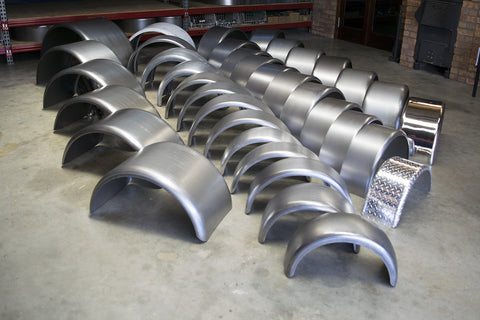 DR1630 - 16" by 30" Double Radius Single Axle Mild Steel Guard