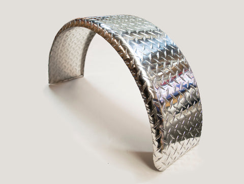 SR1030BPPA - 10" by 30" Single Radius Single Axle Bright Propeller Plate Aluminum