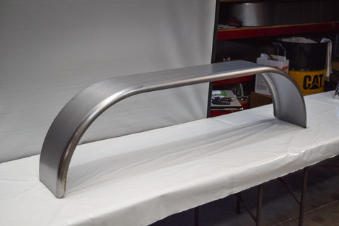 TSDR1164FT - 11" by 64" Double Radius Tandem Straight Axle Mild Steel Guard