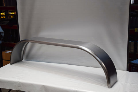 TSDR1064FT - 10" by 64" Double Radius Tandem Straight Axle Mild Steel Guard