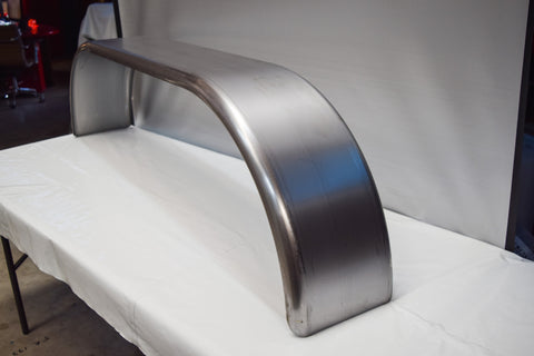 TSDR1064FT - 10" by 64" Double Radius Tandem Straight Axle Mild Steel Guard