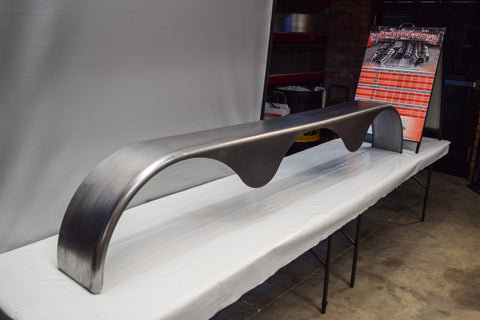 TTTSR10102TRI - 10" by 102" Single Radius Triple Teardrop Axle Mild Steel Guard