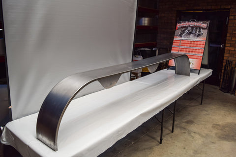 TTTSR10102TRI - 10" by 102" Single Radius Triple Teardrop Axle Mild Steel Guard